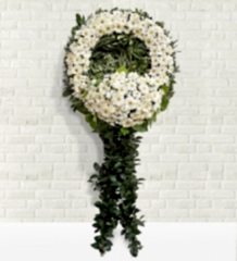 Beyaz Gerbera Çelengi